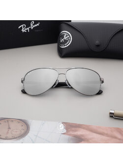 RAY BAN RB8313 004/K6 Gunmetal / Silver Mirror polarized