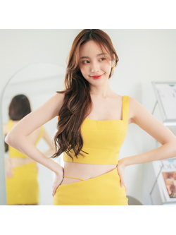 LISM S-036 Charm Frame Top เสื้อครอปสุดเก๋