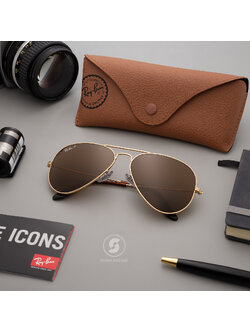 Ray Ban AVIATOR RB3025 001/57 Brown Polarized