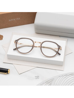 แว่นสายตา MYKITA HALVAR A83 Champagne Gold Clear Ash