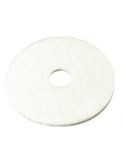 SCOTCH-BRITE™ SUPER POLISH PAD (WHITE) แผ่นขัดพื้นรอบต่ำสีขาว (5แผ่น)