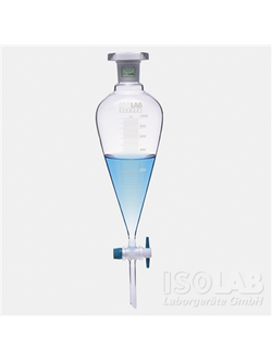 กรวยแยกสาร SEPARATING FUNNEL - PTFE STOPCOCK - GRADUATED - ISOLAB