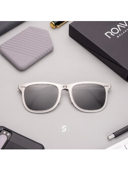 แว่นกันแดด ROAV LENOX 8002 Brush Silver/Dark