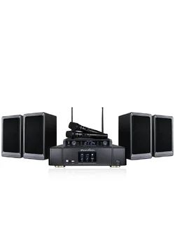 ชุดคาราโอเกะ SOUNDVISION (ลำโพง KS-803 2 ชุด แอมป์ DKA-900 ไมค์ลอย SU-820D/HT)