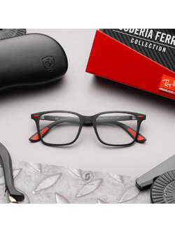 Ray-Ban RX7144M Ferrari Collection F602 Matte Black