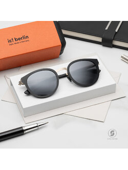 แว่นกันแดด IC BERLIN Nicolas C. Black Rough Bronze
