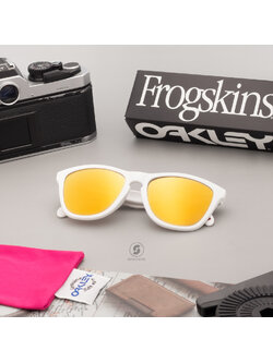 Oakley Frogskins OO9245-D9 Matte White Prizm 24K Polarized