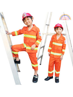 ชุดนักดับเพลิงเด็ก ชุดอาชีพในฝัน ชุดพนักงานดับเพลิง