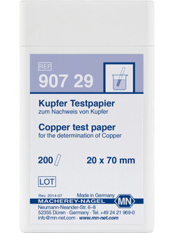 Copper test paper 90729 กระดาษทดสอบทองแดง 20 mg/L