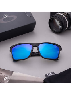 Oakley OO9448f-04 Sylas(A) Matte Black Prizm Sapphire Iridium Polarized