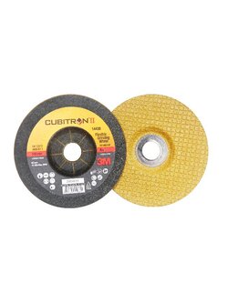 CUBITRON™ II FLEXIBLE GRINDING WHEEL 36+ 100X3X16MM ใบเจียรบาง สีทอง คิวบิตรอน™ ทู เบอร์ 36+ ขนาด 100x3x16 มิลลิเมตร