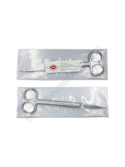 กรรไกรสแตนเลสปลายแหลมตรง ยาว 18cm. ยี่ห้อMIRA