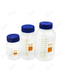 ขวดแก้วปากกว้าง Media Bottle wide mouth, KIMA