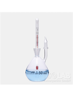 DENSITY BOTTLE - calibrated with thermometer