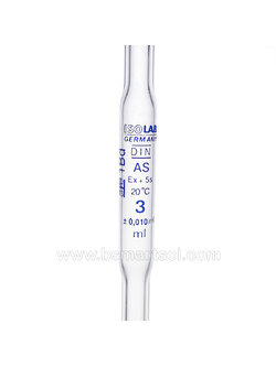 Volumetric Pipette 3ml, 10ml, 25ml ,ISOLAB