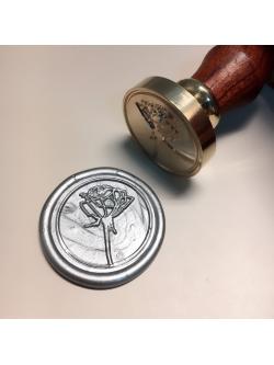 Rose "ดอกกุหลาบ มีก้าน" 2.5 cm