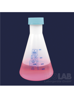 ขวดรูปชมพู่ฝาเกลียว ERLENMEYER FLASK - PP - SCREW CAP - ISOLAB