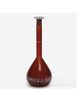 ขวดวัดปริมาตร VOLUMETRIC FLASK - AMBER - ISOLAB