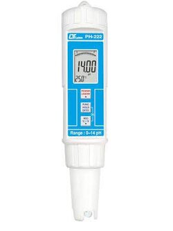 เครื่องวัดพีเอชแบบปากกา pH-Meter ยี่ห้อ Lutron รุ่น PH-222