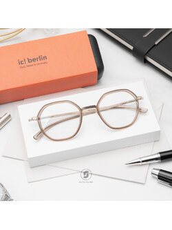 กรอบแว่น IC BERLIN Raja Cloudy Brown HD Bronze
