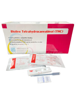 ชุดตรวจกัญชา แบบการ์ด(หยด) (Bioline Tetrahydrocannabinol THC Card)