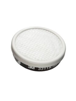 3M 3311K-55 Filter ตลับกรองฝุ่น ไอระเหยสารเคมี และละอองจากยาฆ่าแมลง ใช้คู่กับหน้ากากไส้กรองเดี่ยว เบอร์ 3200 1 ชิ้น