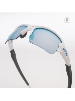 Oakley OJ9005-06 Flak XS Polished White Prizm Deep Water Polarized