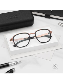 กรอบแว่น IC BERLIN Iridium Black Shiny Copper