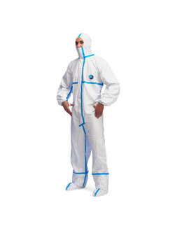 ชุดป้องกันสารเคมี Tyvek 600 Plus L ชุดป้องกันเชื้อโรค ชุด PPE Coverall ชุดป้องกันฝุ่นและสารเคมี Dupont(ดูปองท์)