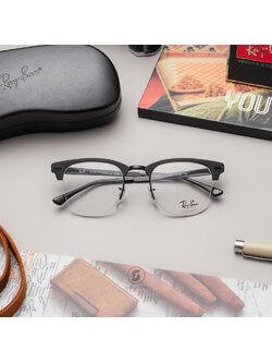 Ray-Ban Clubmaster Metal RX3716VM 2904 Black On Top Matte Black