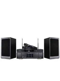 ชุดคาราโอเกะ SOUNDVISION (ลำโพง KS-803 แอมป์ DKA-900 ไมค์ลอย SU-850DG)