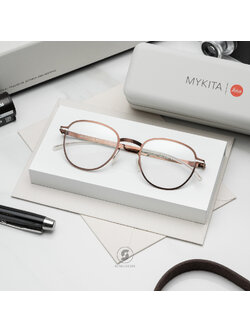 แว่นสายตา MYKITA LEICA ML09 C595 Shiny Copper Leica Yellow Edges