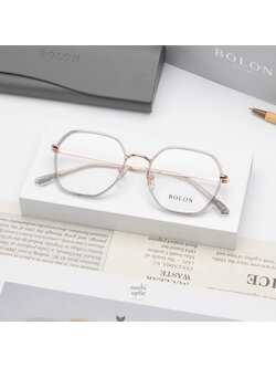 แว่นสายตา BOLON รุ่น Otemachi BJ6109 U13 Transparent Grey Rose Gold