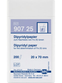 Dipyridyl paper 90725 กระดาษทดสอบเหล็ก 2 mg/l