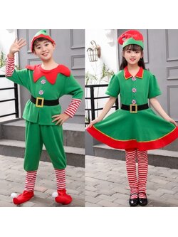 ชุดเอลฟ์คริสต์มาส ชุดคริสต์มาสสีเขียว