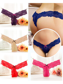 กางเกงในลูกไม้ซีทรู UN187-193