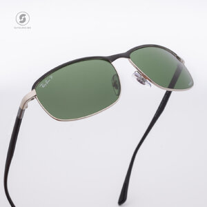 Ray-Ban RB3671CH 9144P1 Black on Silver Chromance