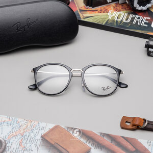 RayBan RX7140 5852 Black on transparent