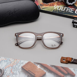 Ray-Ban RX2210VF 8365 Brown on Transparent Light Brown