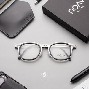 แว่นสายตา ROAV DALLAS RIM Brush Silver/Black+Demi