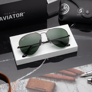 แว่นกันแดด Rayban Aviator Titanium RB8089 926731 Black