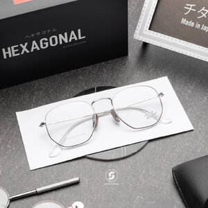Ray-Ban RX8148V Hexagonal Titanium 1224 Silver
