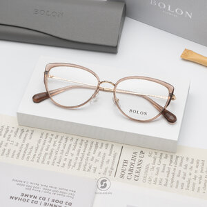 แว่นสายตา BOLON รุ่น Prague BJ6156 B21 Transparent Brown / Gold