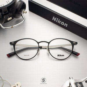 NIKON Frame NC3045 Red Color Touch Series Matte Black / Silver