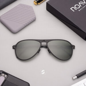 แว่นกันแดด ROAV ATLAS 8101 Matte Black/G-15