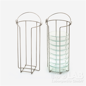 สแตนเลสใส่จานเพาะเชื้อ PETRI DISH HOLDER STAINLESS - ISOLAB