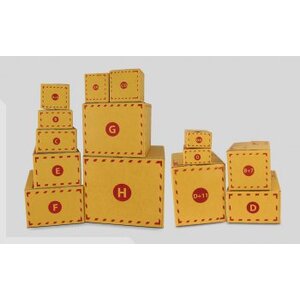 กล่องไปรษณีย์ ฝาชน RSC Box สีน้ำตาลทอง(KA)