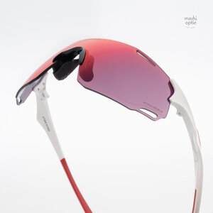 Oakley OO9513D-03 Cybr Dyno Polished White Prizm Road