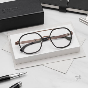 กรอบแว่น IC BERLIN Cerium Black Shiny Copper