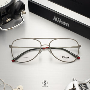 NIKON Frame NC1020 Red Color Touch Series Matte Brush Silver